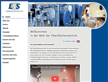 Tablet Screenshot of ls-oberflaechentechnik.de